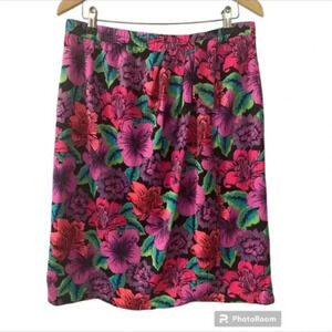 Jantzen Vintage Wrap Floral Beach Swim Skirt
